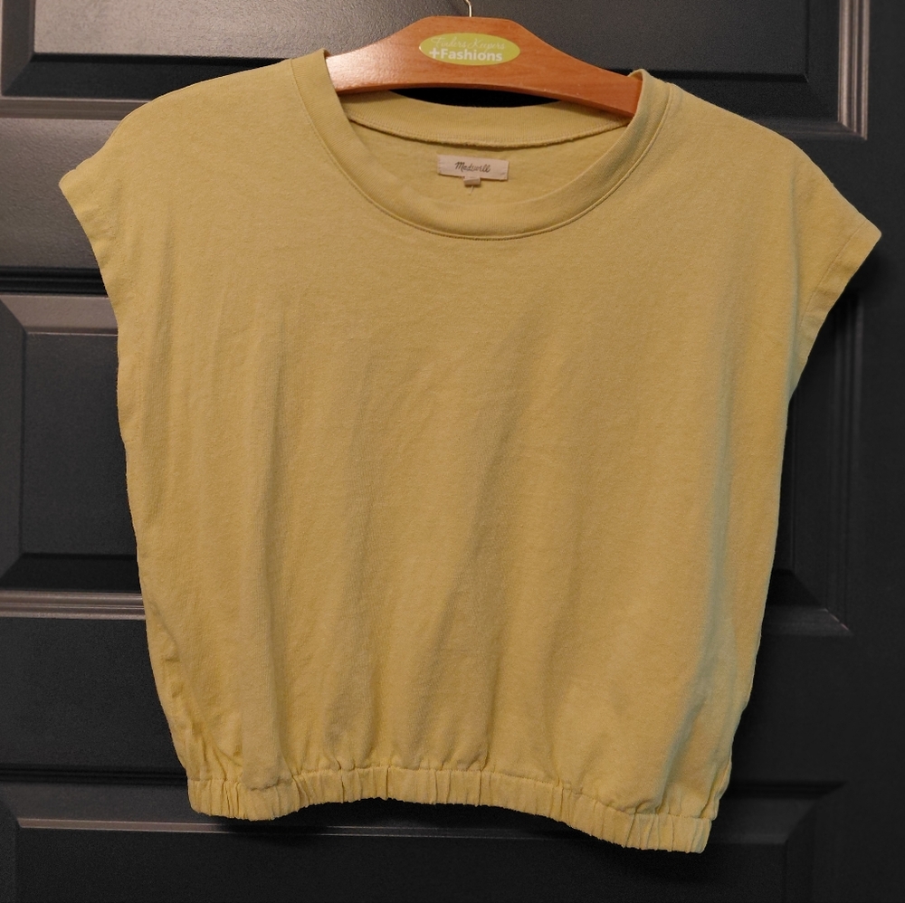 Madewell Yellow Top Sz M